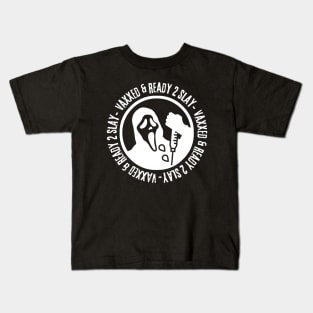 Vaxxed & Ready 2 Slay - Ghostface v2 Kids T-Shirt